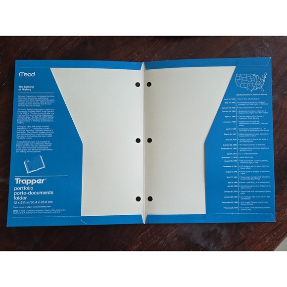Vtg 6 Pack Mead Trapper Keeper Portfolio 2 Pocket 3 Ring Color Folders 1996 READ - Picture 15 of 16